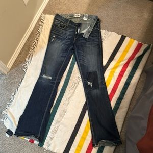 Ariat Mid Rise Savannah 7 exclusive collab boot cut Jean, size 32 Xtra Long